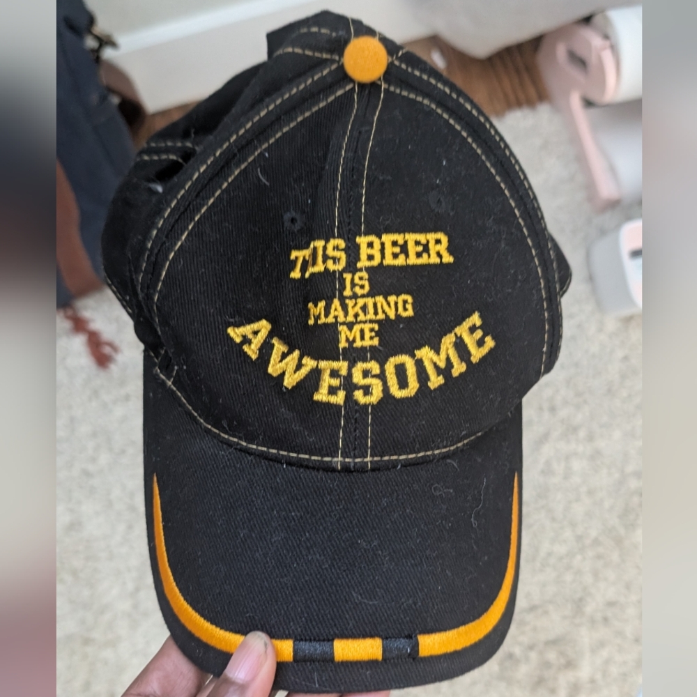 Beer is awesome hat